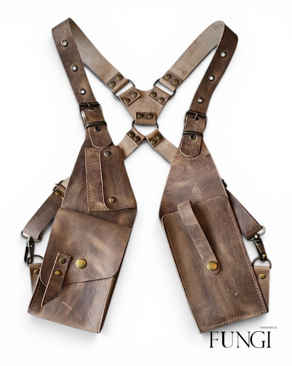 fungi limited holster hakiki deri vucut cantasi eskitme toprak vizon 01