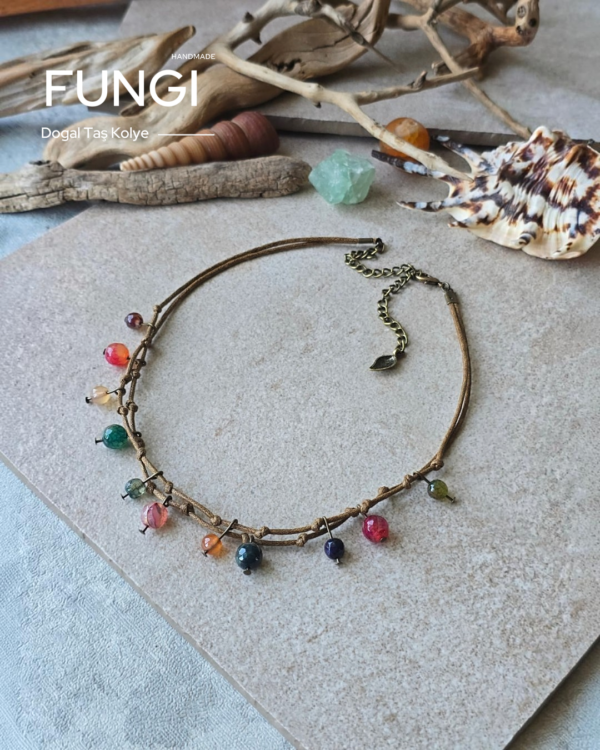 fungi dogal tas kolye anima