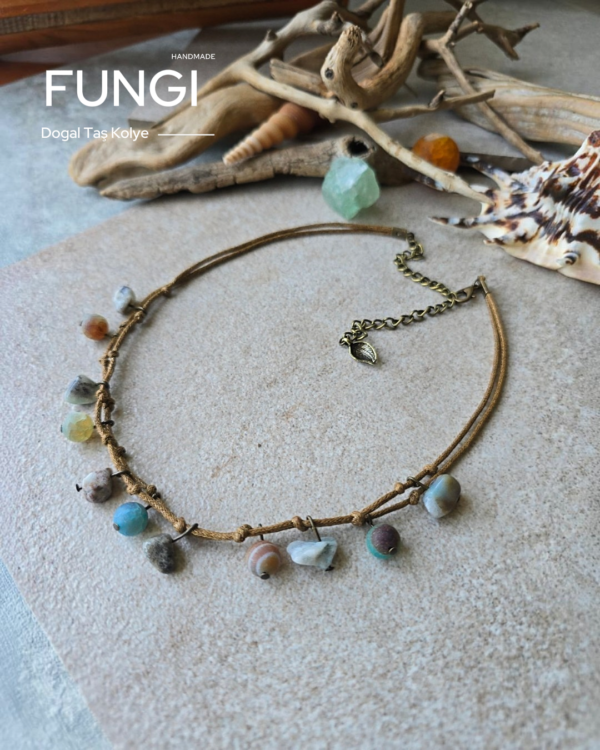 fungi dogal tas kolye calypso