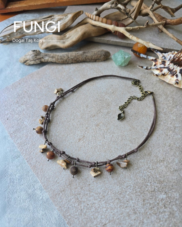 fungi dogal tas kolye caravan